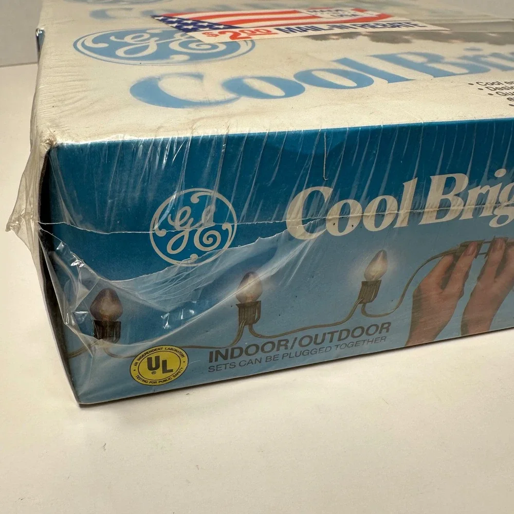 Lot of 4 Vintage GE Cool Bright 25 Indoor Outdoor Christmas Light Sets Sealed